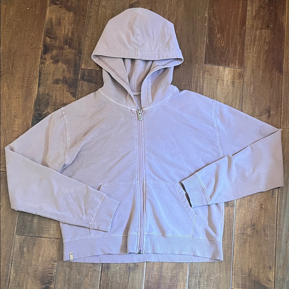 tentree Women's Lavender Zip-Up Sweater